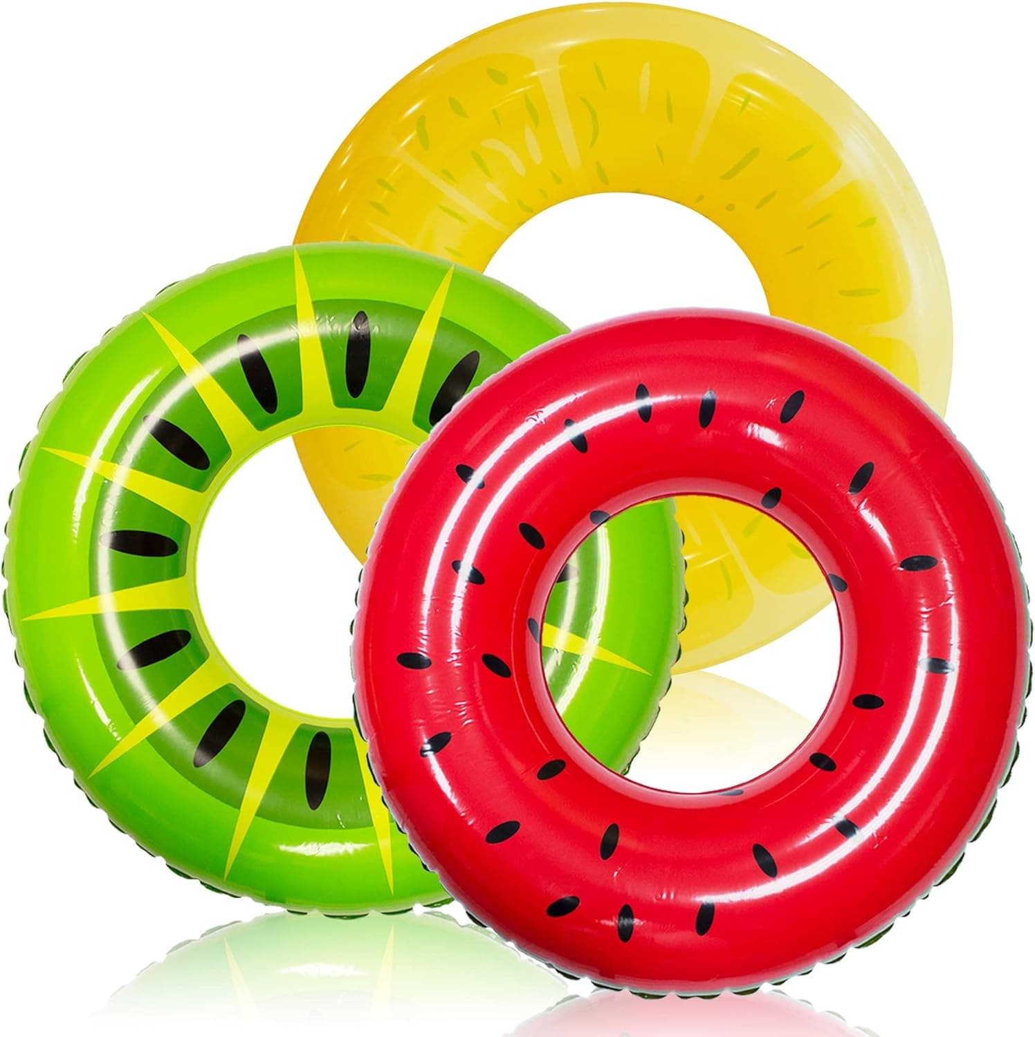 Lot de 3 flotteurs gonflables pour piscine