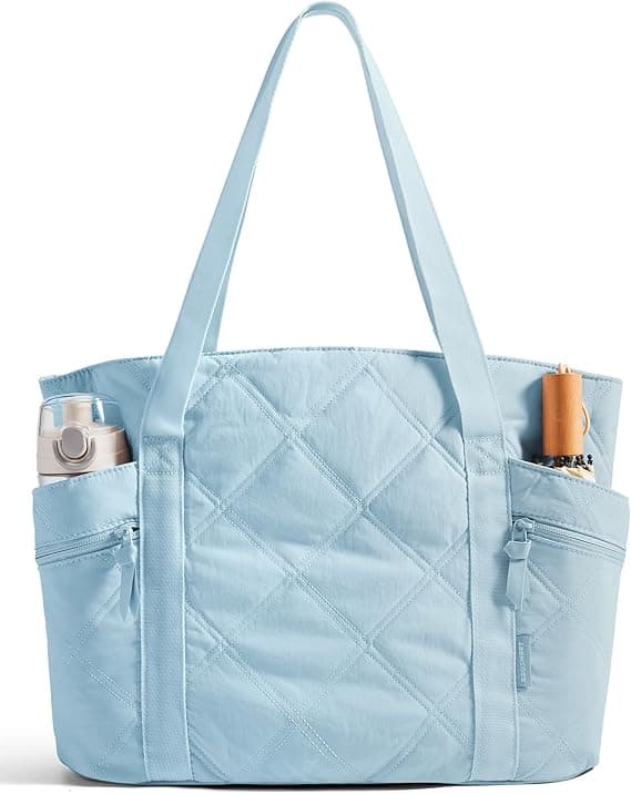 Grand sac fourre-tout matelassé avec fermeture éclair
