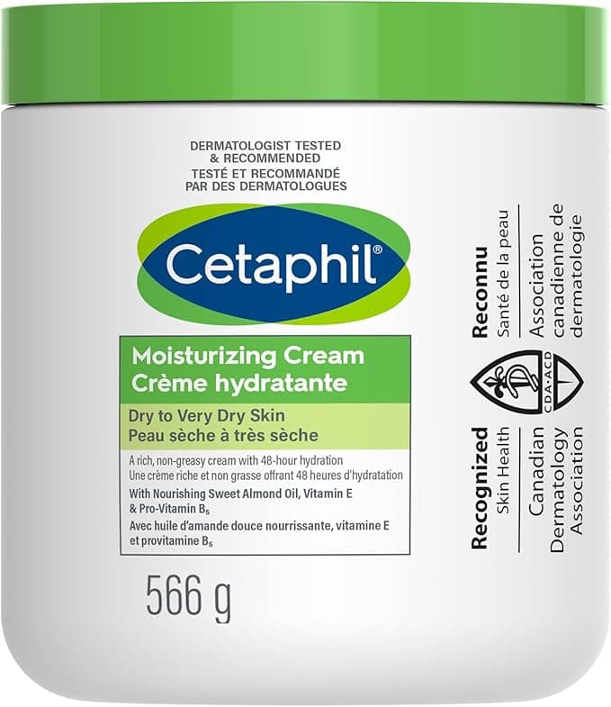 Crème hydratante à l'huile d'amande douce et à la glycérine de Cétaphil