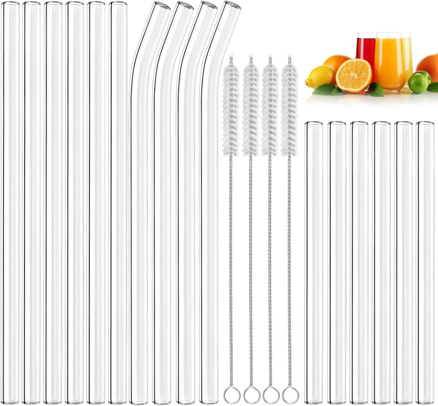 Ensemble de pailles pour cocktails et bubble tea