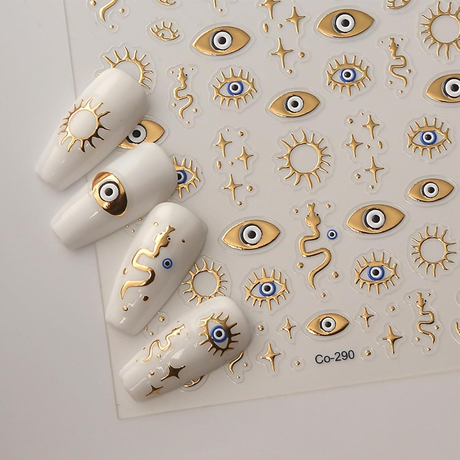 1 feuille d'autocollants pour nail art