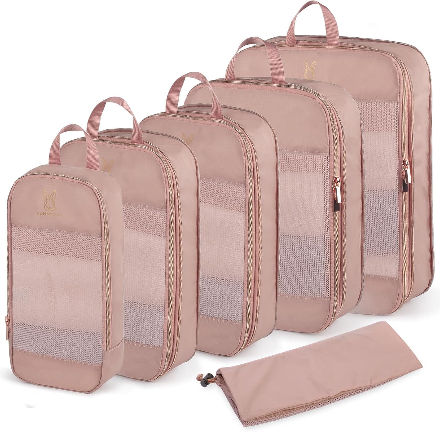 Cubes de rangement compressibles extensibles pour valises