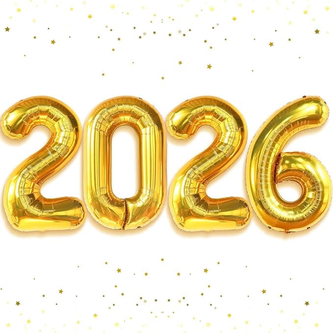 Ballons géants dorés 2026