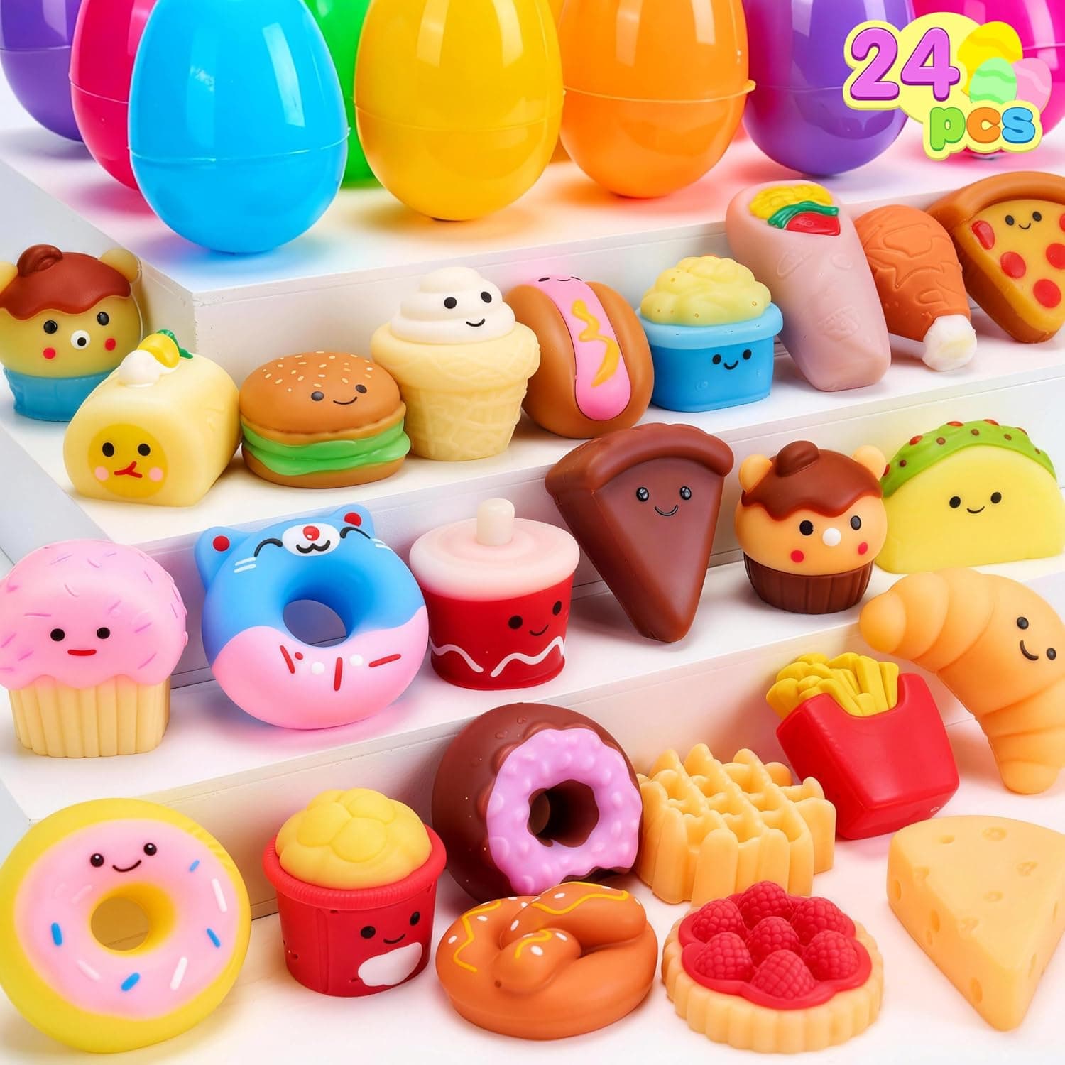 Lot de 24 œufs de Pâques pré-remplis
