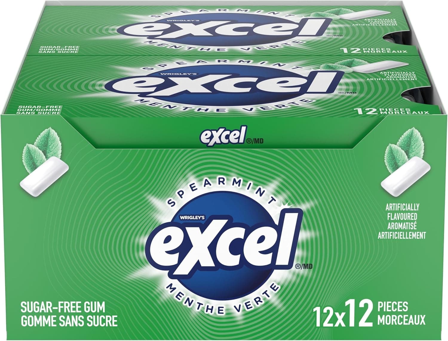 Lot de 12 paquets de gomme à mâcher