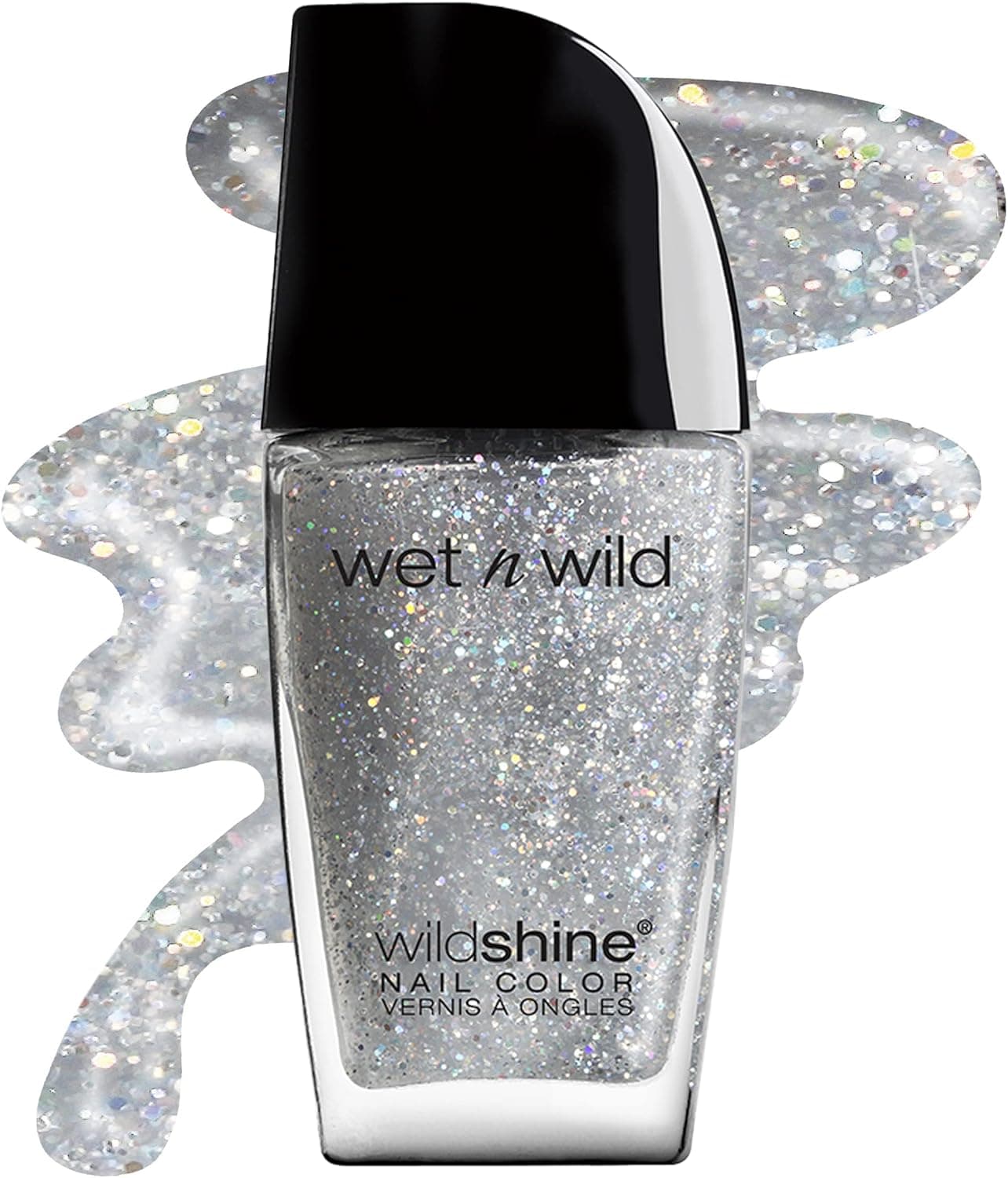 Vernis à ongles gris scintillant Kaléidoscope Wet n' Wild - Amazon
