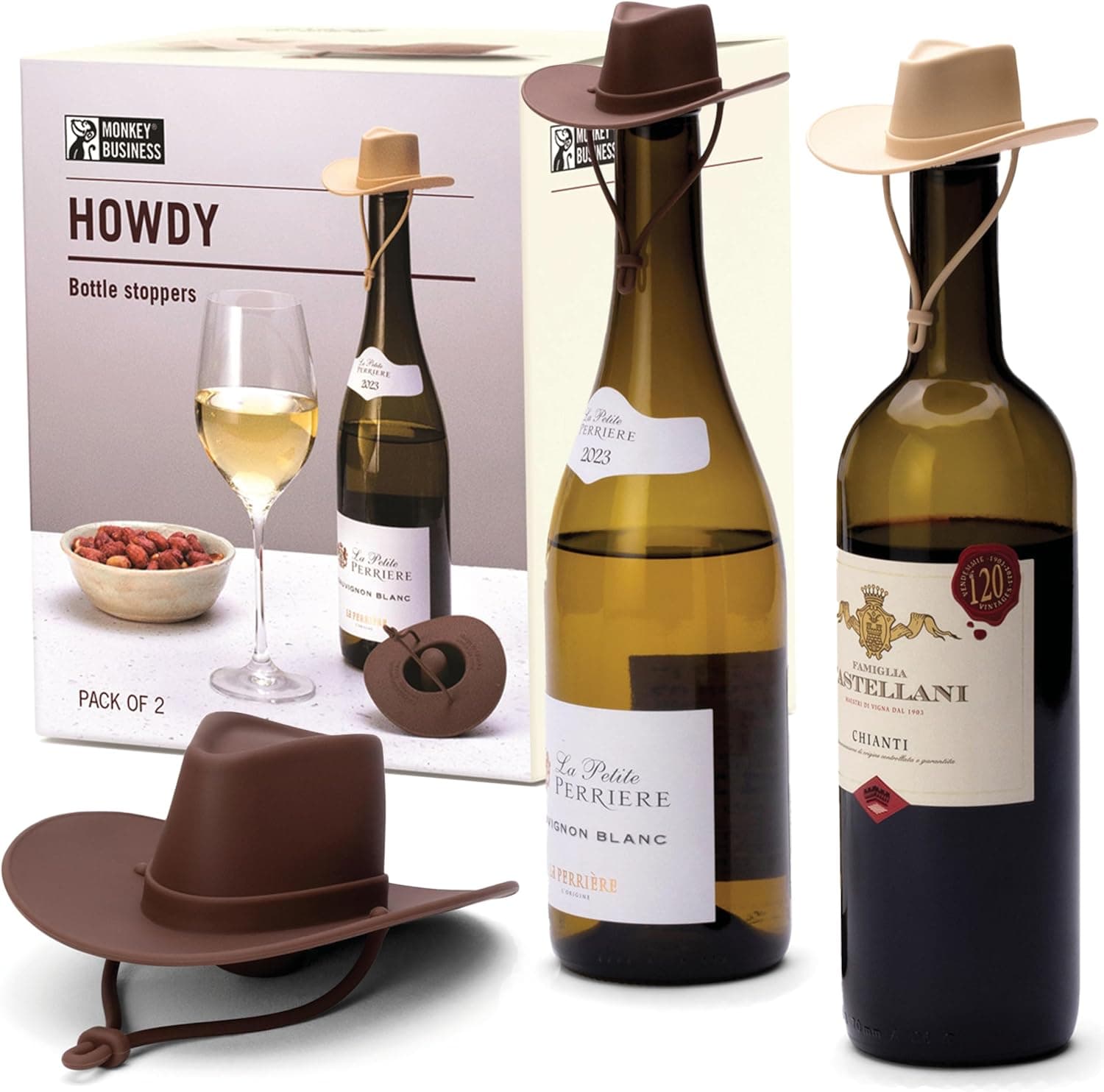 Bouchons à vin en forme de chapeau de cowboy