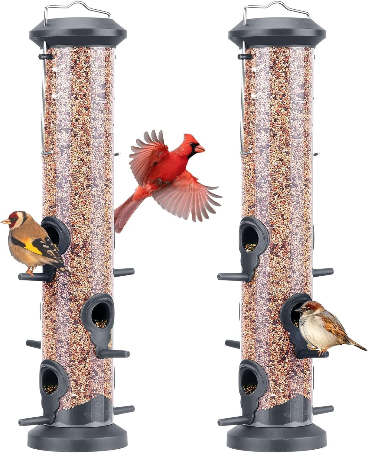 Lot de 2 mangeoires à oiseaux