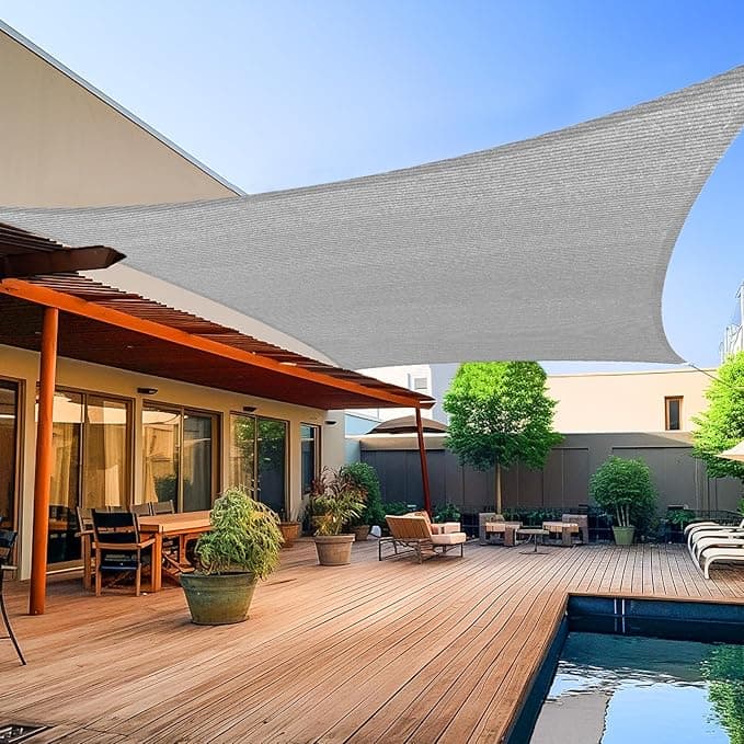 Voile d'ombrage rectangulaire de 2,4 x 3 m, anti-UV