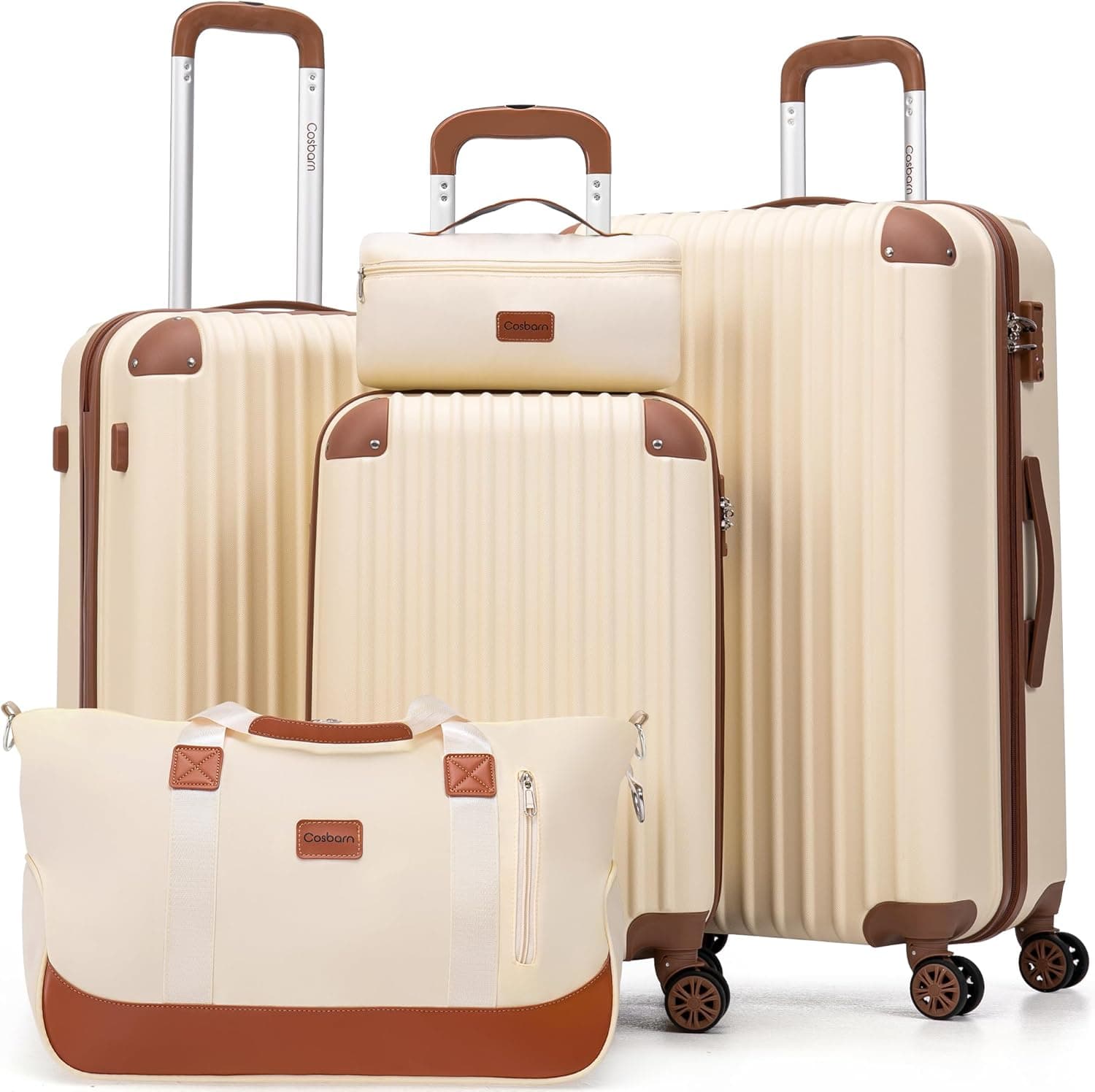 Esemble de valises 5 pièces avec roulettes
