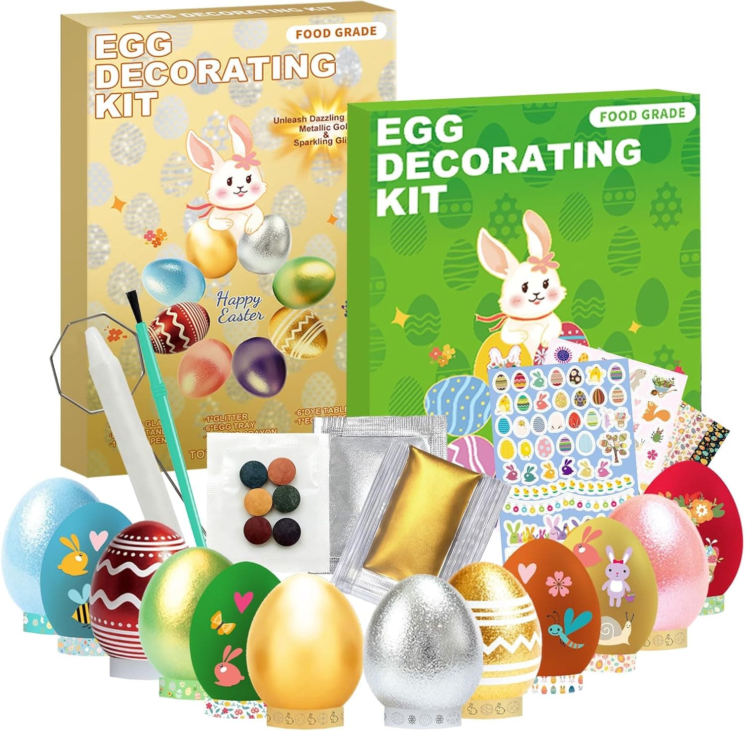 Kit de décoration 2-en-1 des oeufs de Pâques