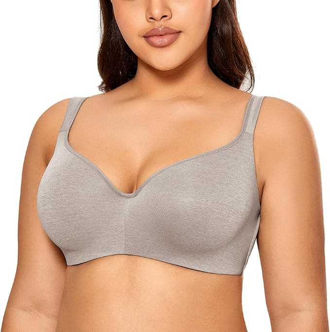 Soutien-gorge à balconnet pour femme, DELIMIRA, gris