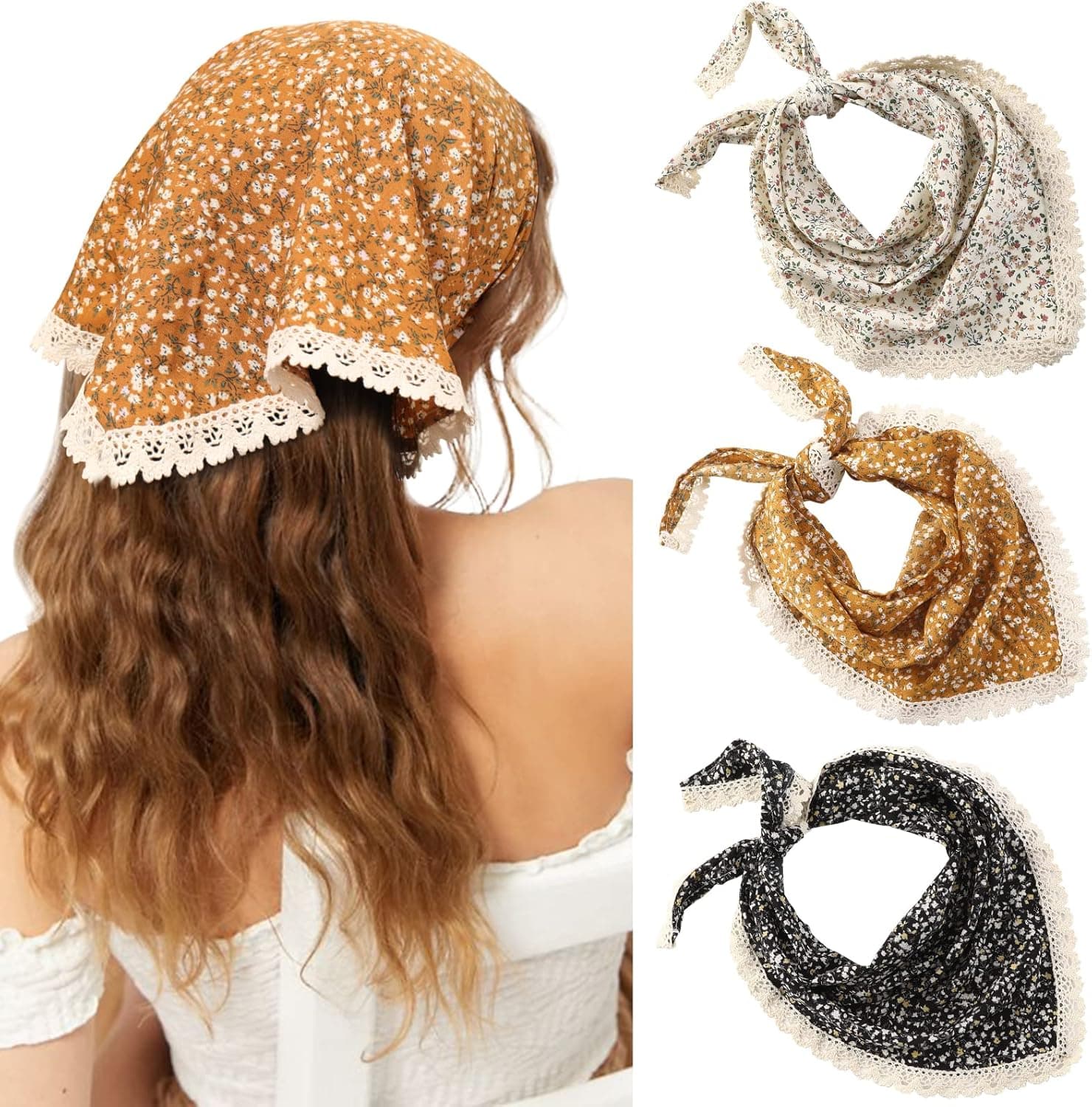 Bandana en mousseline de soie