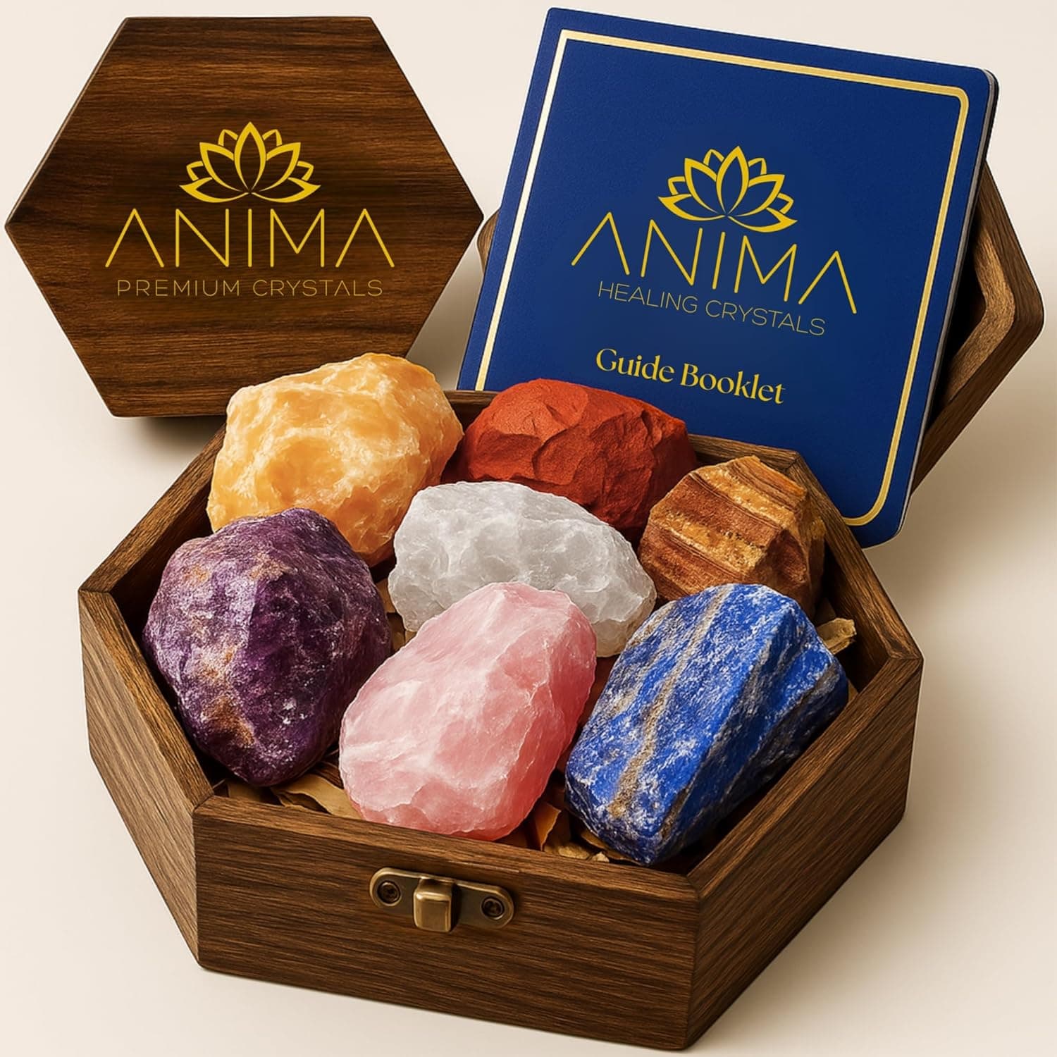Ensemble de 7 cristaux de guérison des chakras