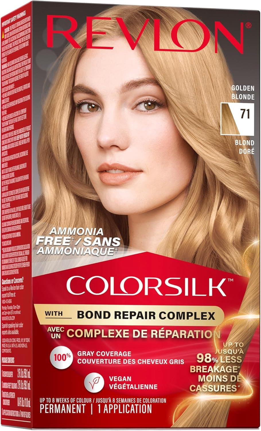 Revlon ColorSilk with Bond Repair Complex - Coloration permanente pour cheveux