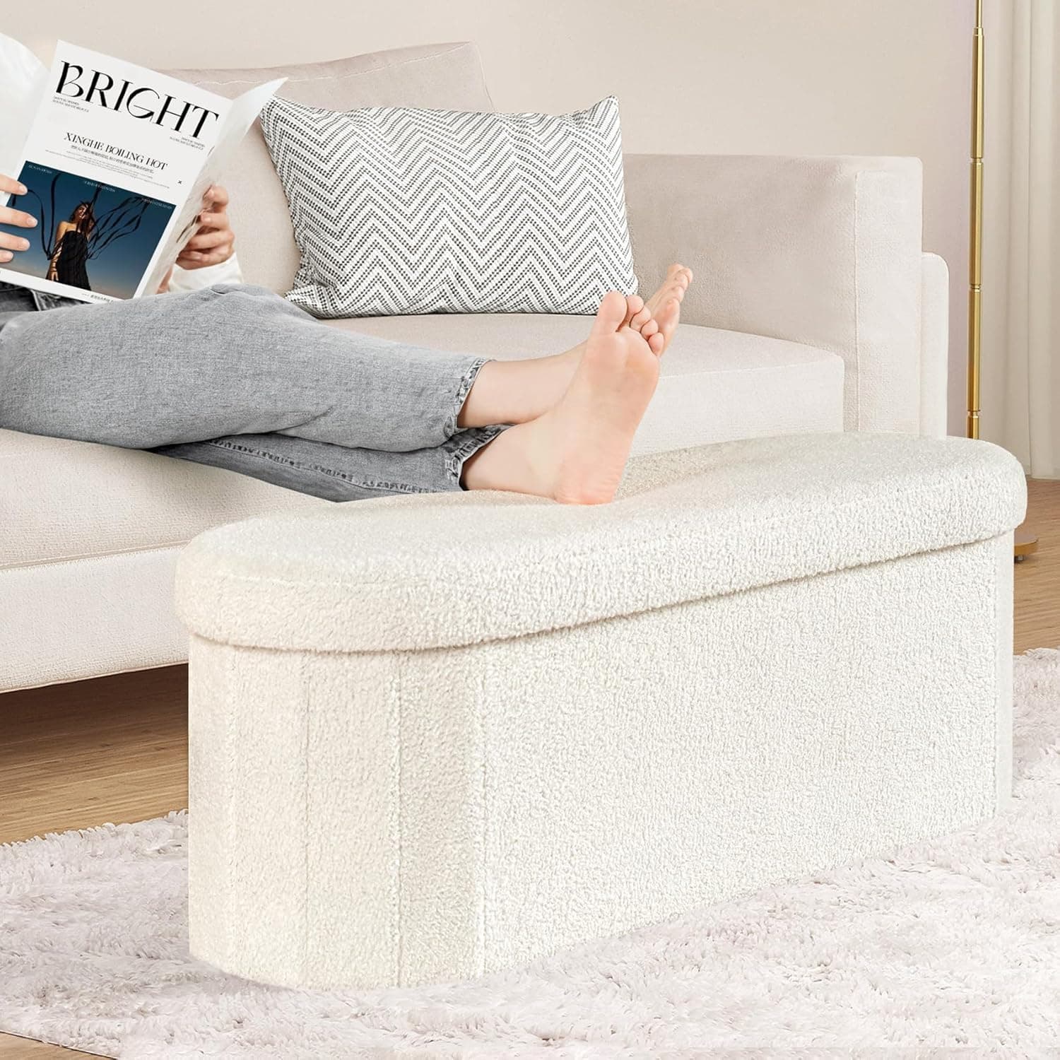 Banc ottoman de rangement