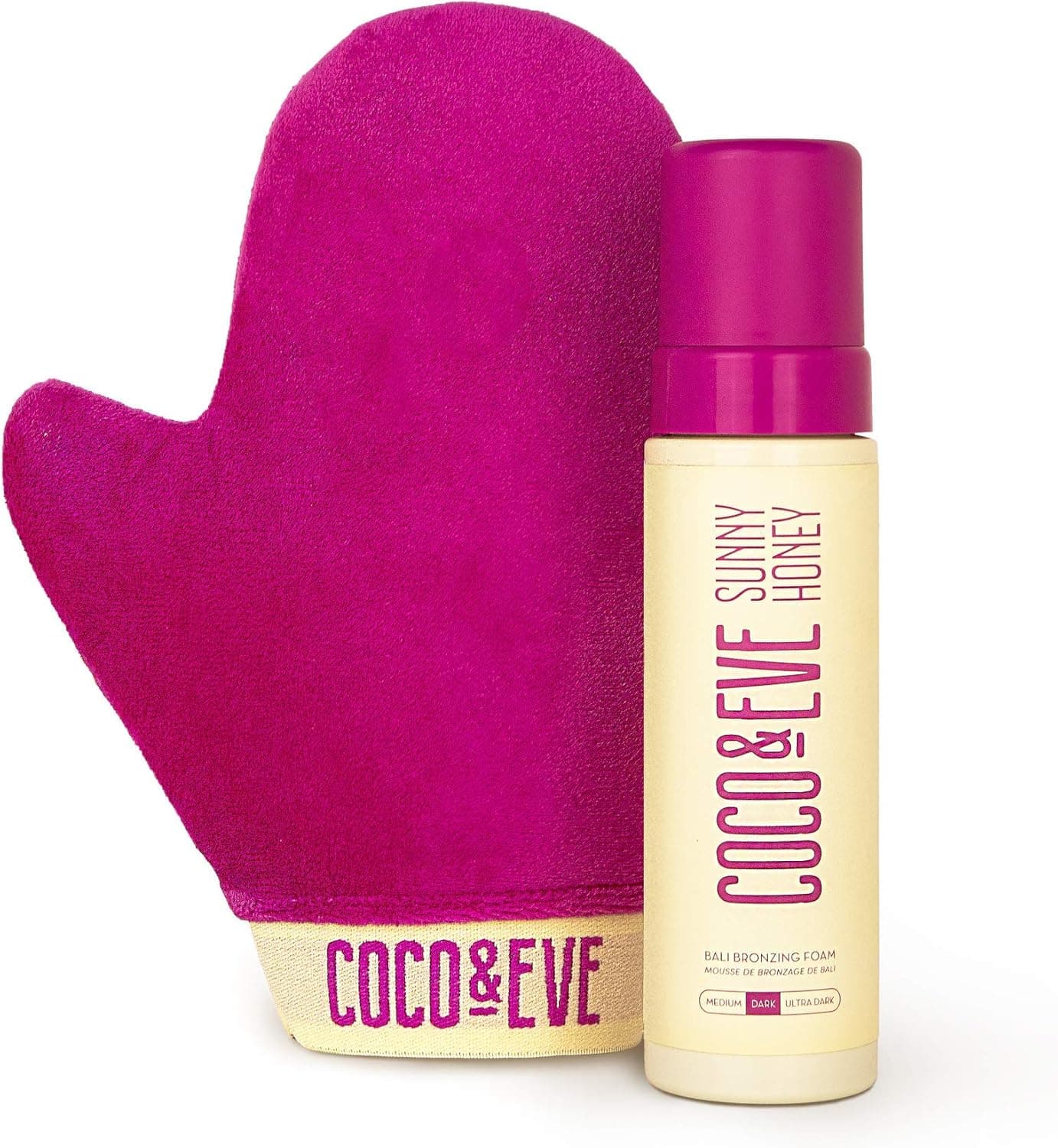 Mousse de bronzage de Bali Sunny Honey avec gant d'application Coco & Eve