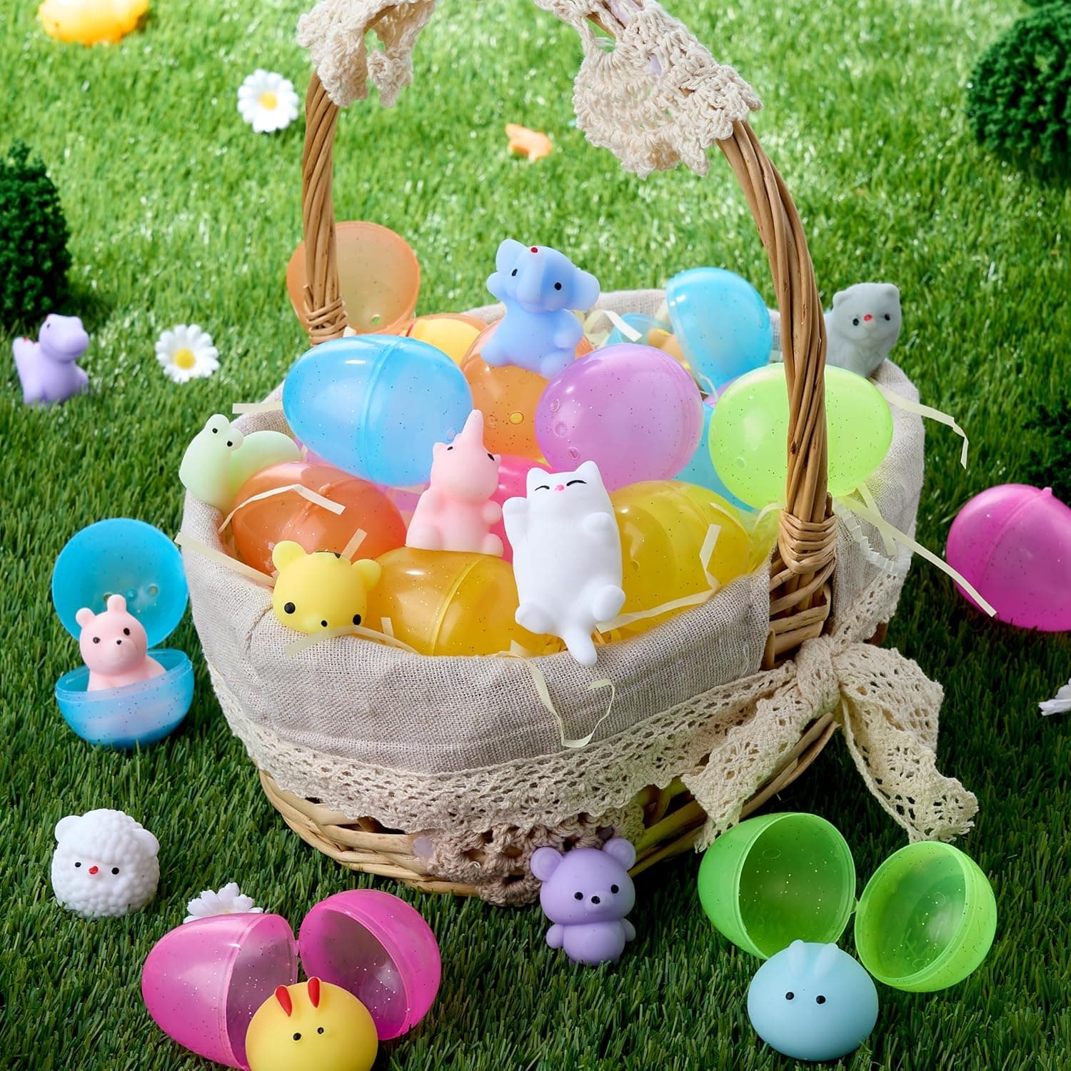 Lot de 24 œufs de Pâques préremplis avec mochi