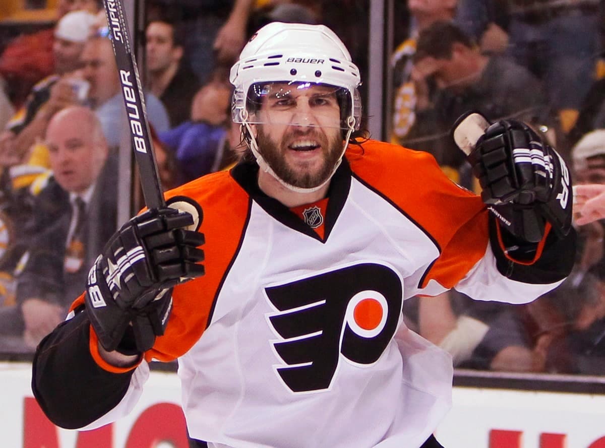 Simon Gagné a connu ses plus belles années dans la LNH avec les Flyers de Philadelphie.