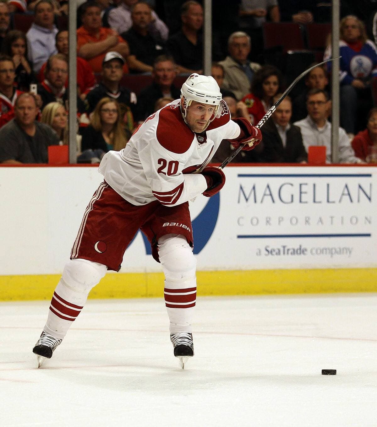 Éric Bélanger, alors qu'il portait les couleurs des Coyotes de Phoenix en 2010.