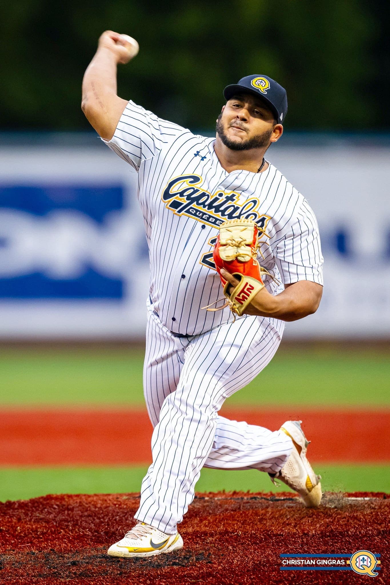 Abdiel Saldana sera au monticule, ce jeudi 7 septembre 2023 au New Jersey, pour le premier match éliminatoire des Capitales de Québec face aux Jackals.