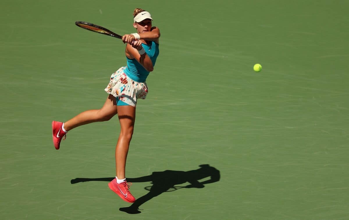 Mirra Andreeva, lors du dernier US Open, en août.