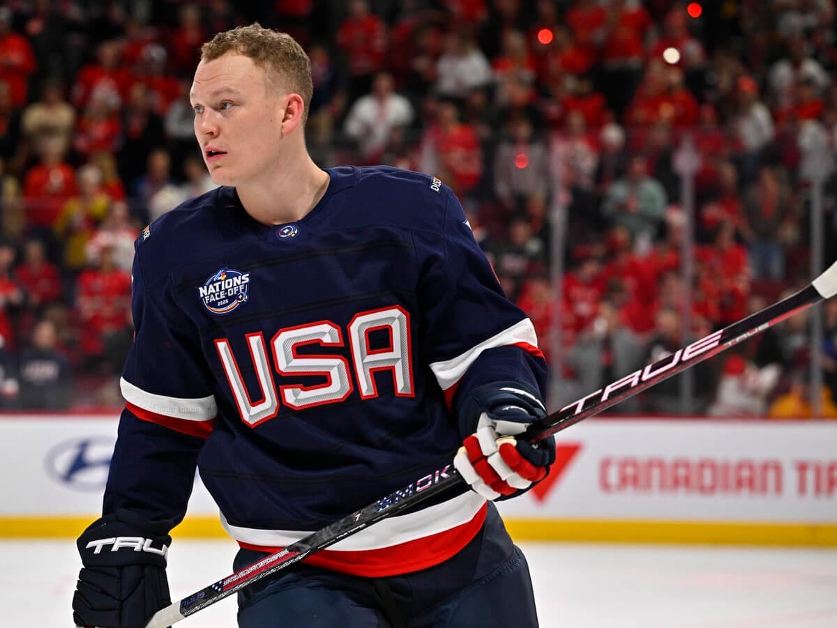 Brady Tkachuk a montré tout l'éventail de ce qu'il peut faire lors de la Confrontation des 4 nations.