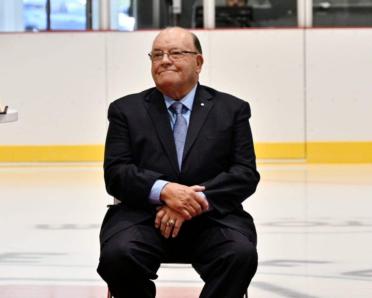 Inauguration de la place et patinoire Denis Savard, et place et patinoire Scotty Bowman 

Auditorium de Verdun 

Sur la photo : Scotty Bowman

Montréal, Québec, Canada. 

Le vendredi 10 septembre 2021. 

PHOTO: MARTIN ALARIE / JOURNAL DE MONTRÉAL