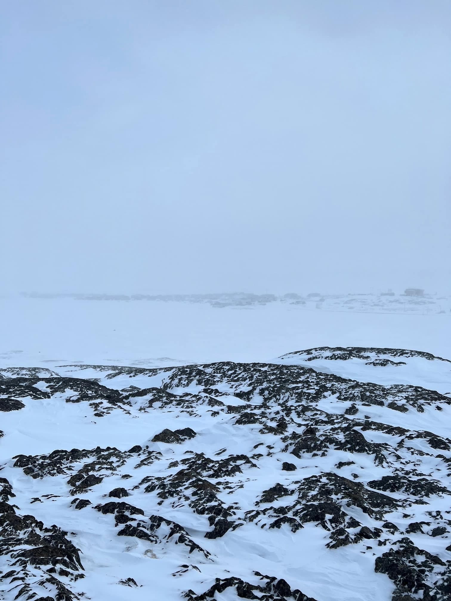 Le village d'Akulivik, dans le Nunavik, sous la neige, le 3 février dernier.