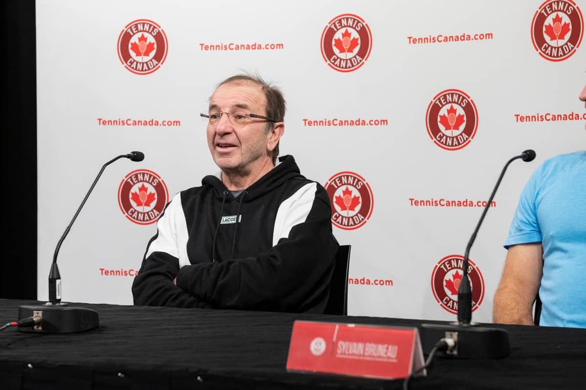 Louis Borfiga lors d’un bilan de fin de saison de Tennis Canada en 2019