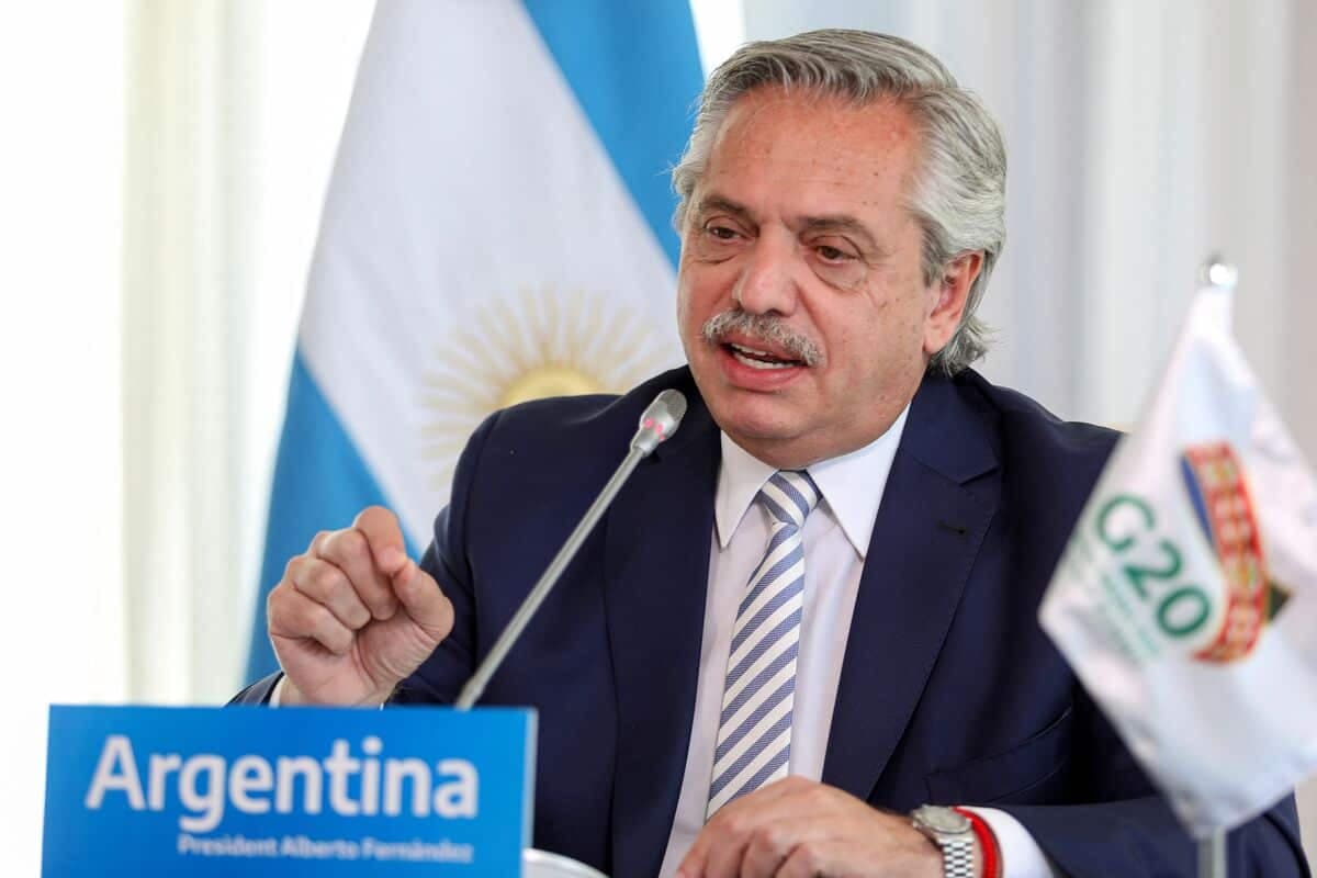 Le président argentin Alberto Fernandez.