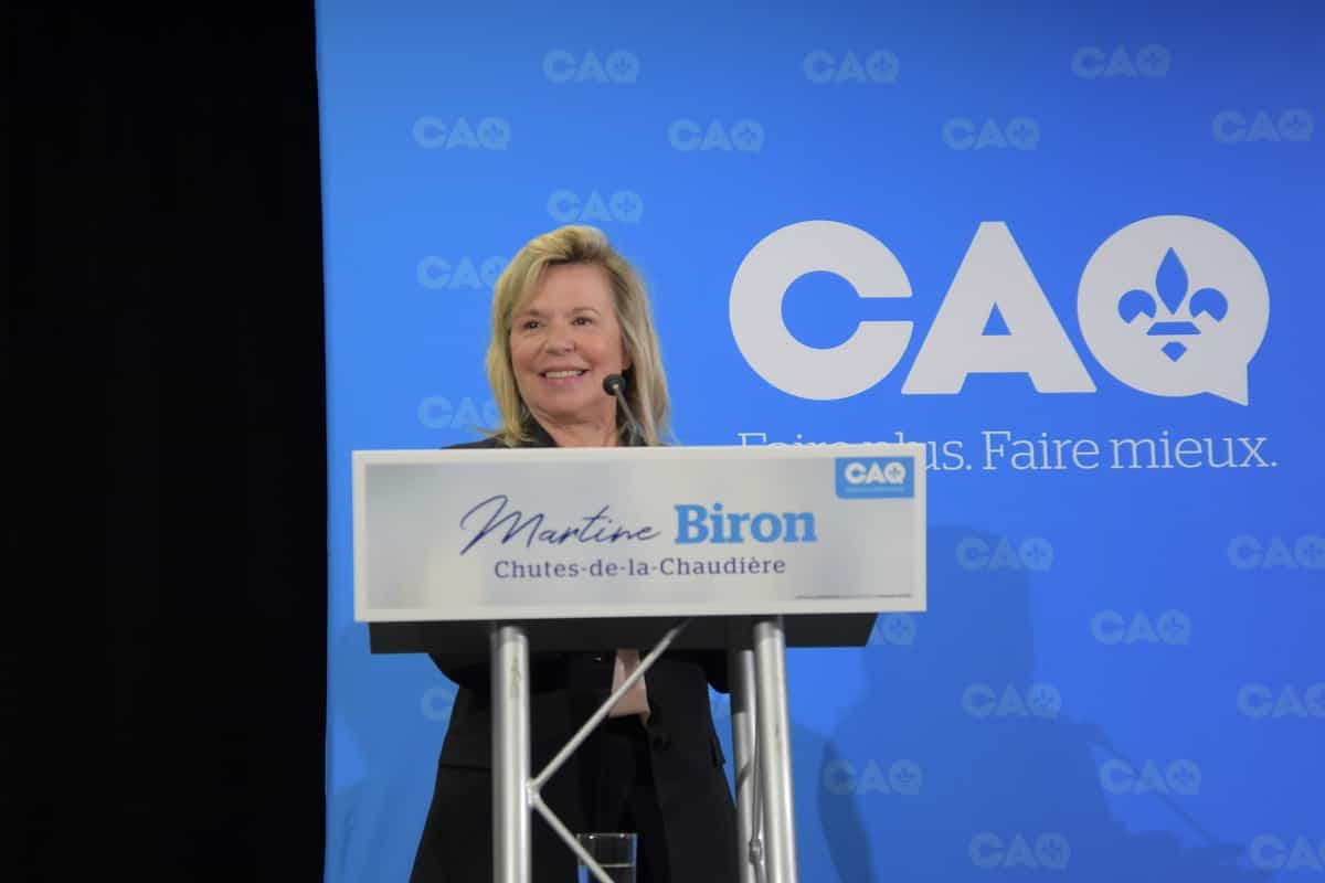 La candidate caquiste dans Chutes-de-la-Chaudière, Martine Biron