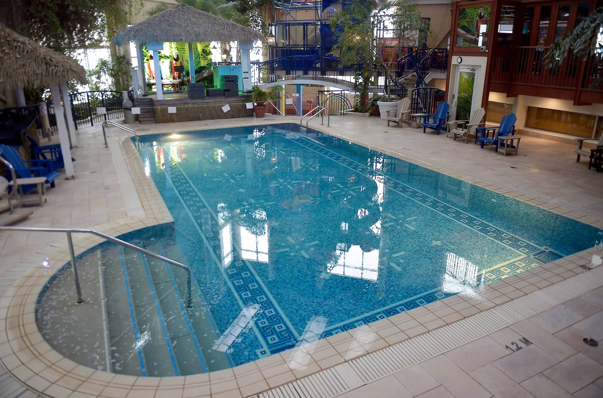 La piscine de l’Hôtel Québec était fermée samedi en raison de la volte-face du gouvernement.