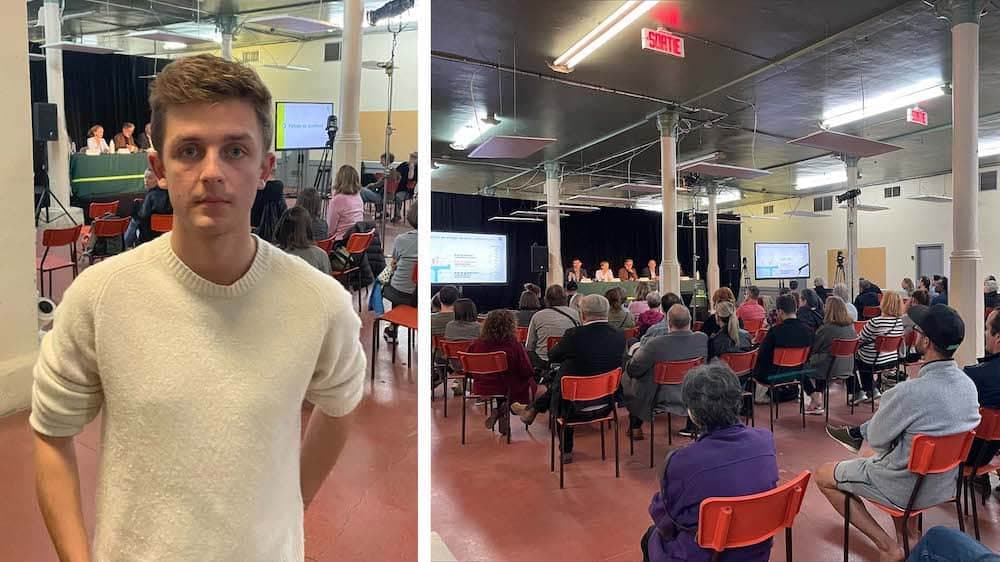 Pierre-Antonin Thibault fait partie des nombreux résidents de Pointe-Saint-Charles qui ont exigé de CDPQ Infra mardi de meilleures informations quant au bruit émis par le REM dans leur quartier.