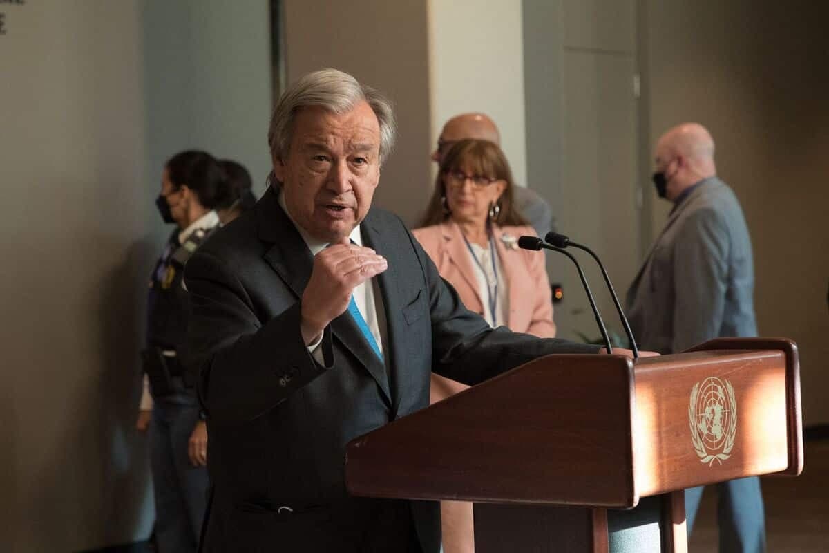 Antonio Guterres, secrétaire général de l'Organisation des Nations unies (ONU).