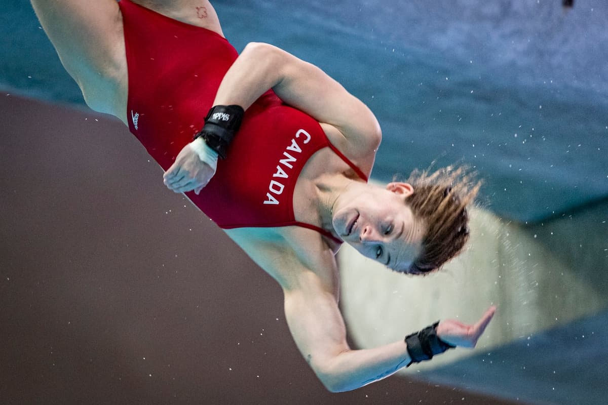 Caeli McKay lors d'un entraînement à Montréal, le mardi 27 février 2024.