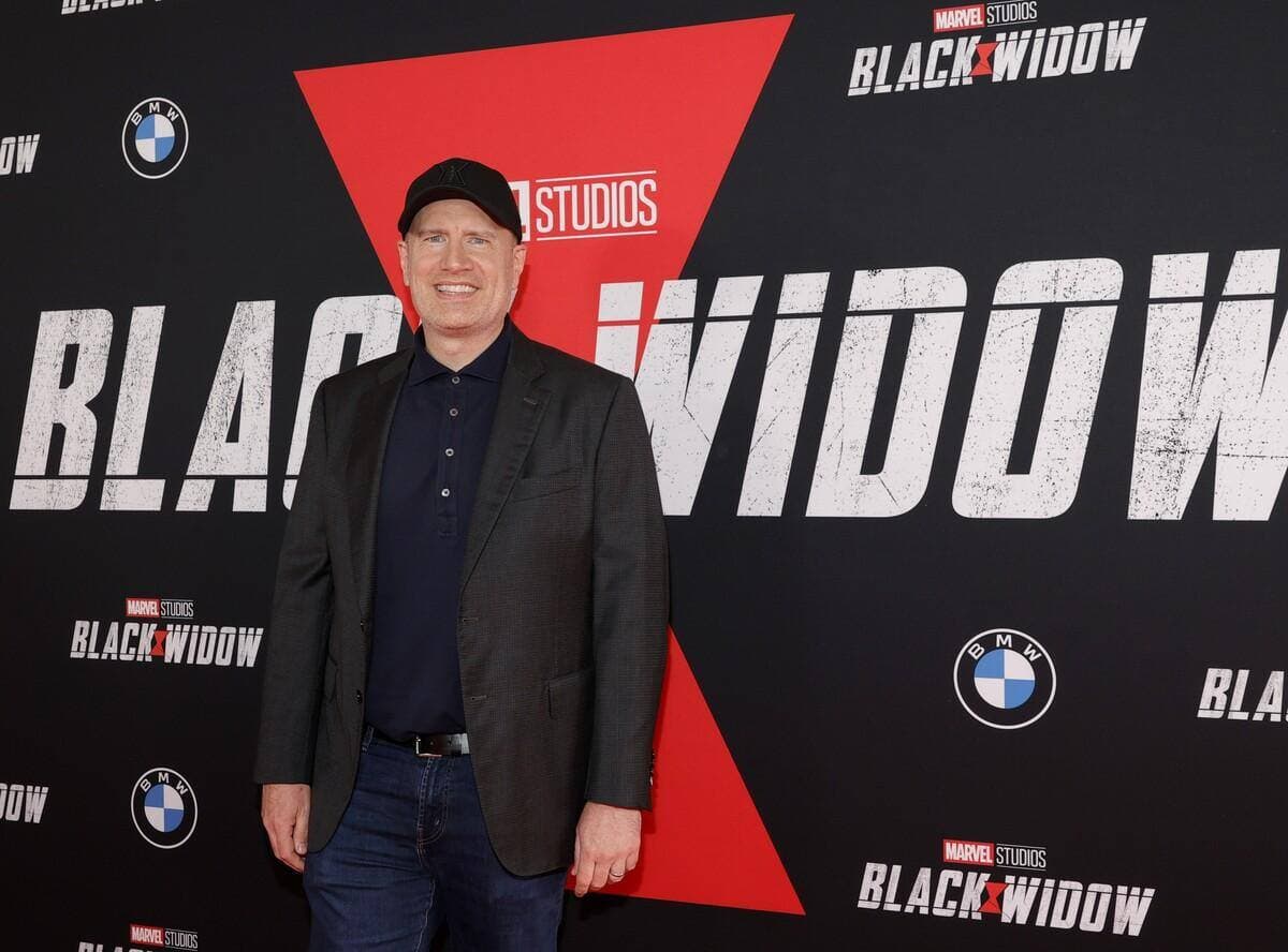 Kevin Feige à un événement «Black Widow», au El Capitan Theatre, le 29 juin 2021, à Los Angeles, Californie