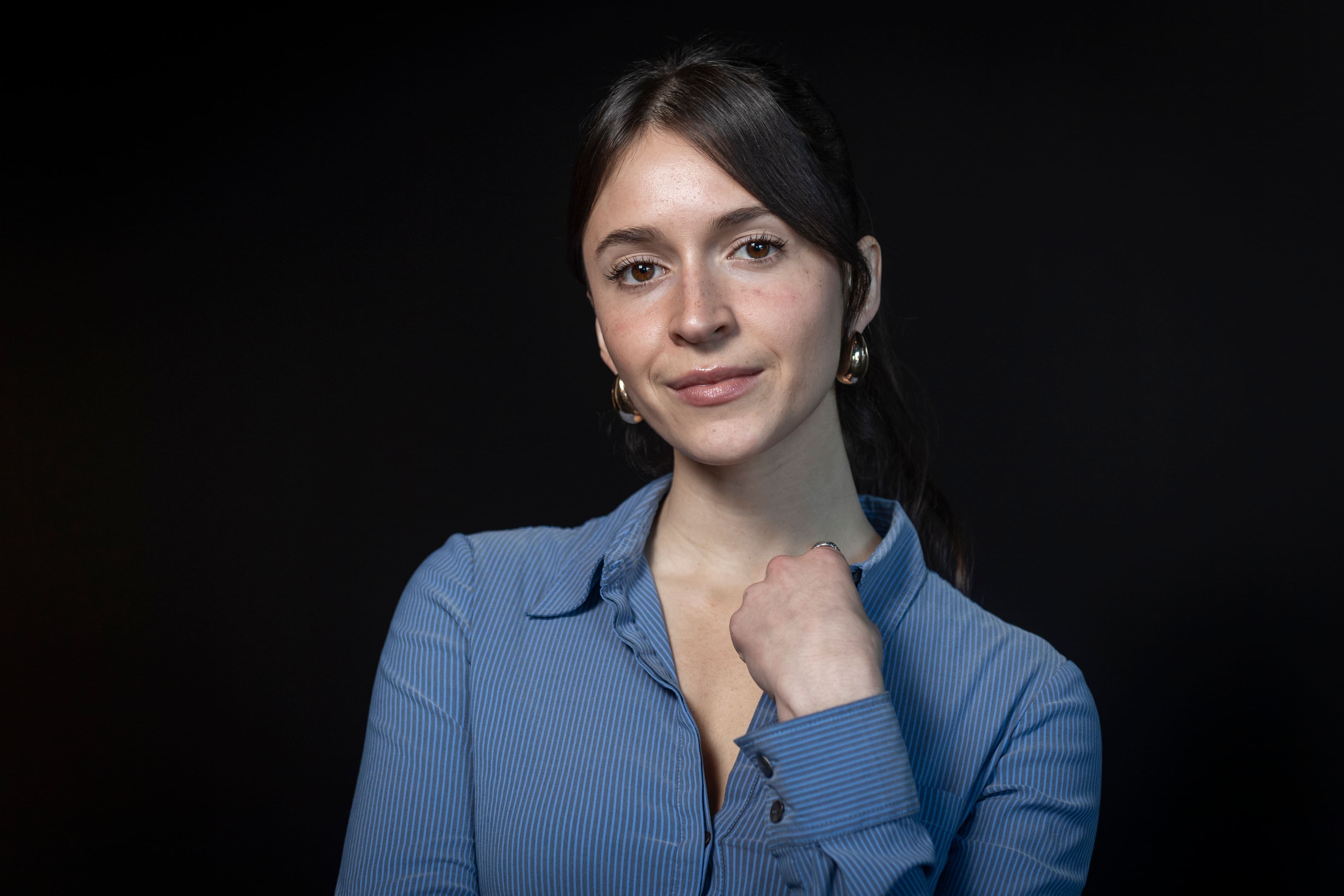 Léa Roy en janvier 2025, au visionnement de presse de la série «L’appel», de Luc Dionne.