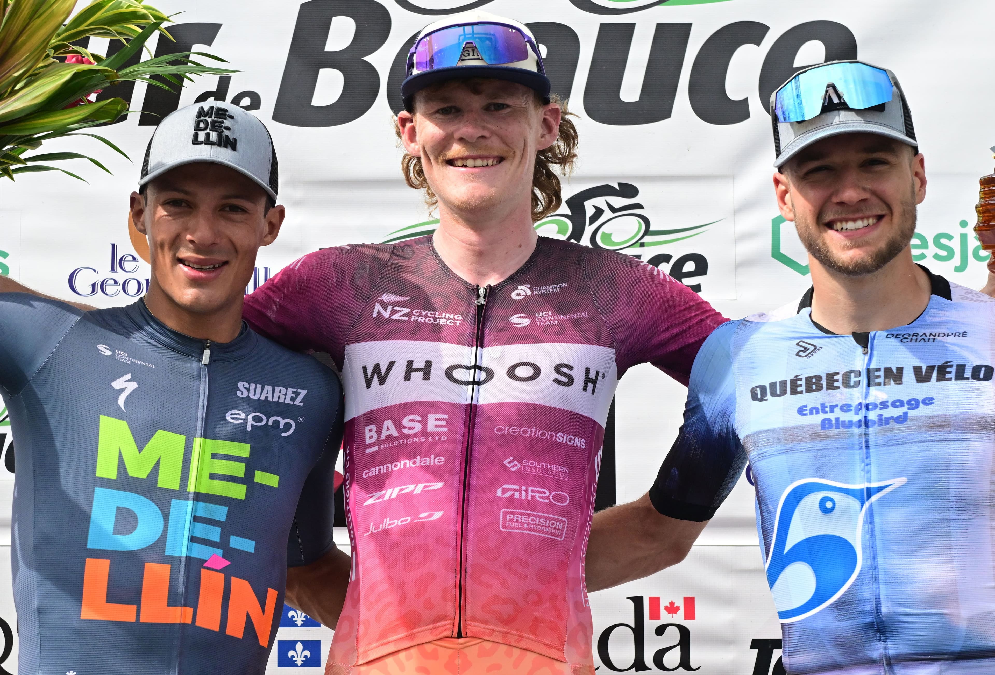 Le Colombien Wilmar Andres Paredes Zapata et le Néo-Zélandais Marshall Erwood ont devancé le Québécois Léo Roy pour compléter le podium de la première étape du 38e Tour de Beauce.