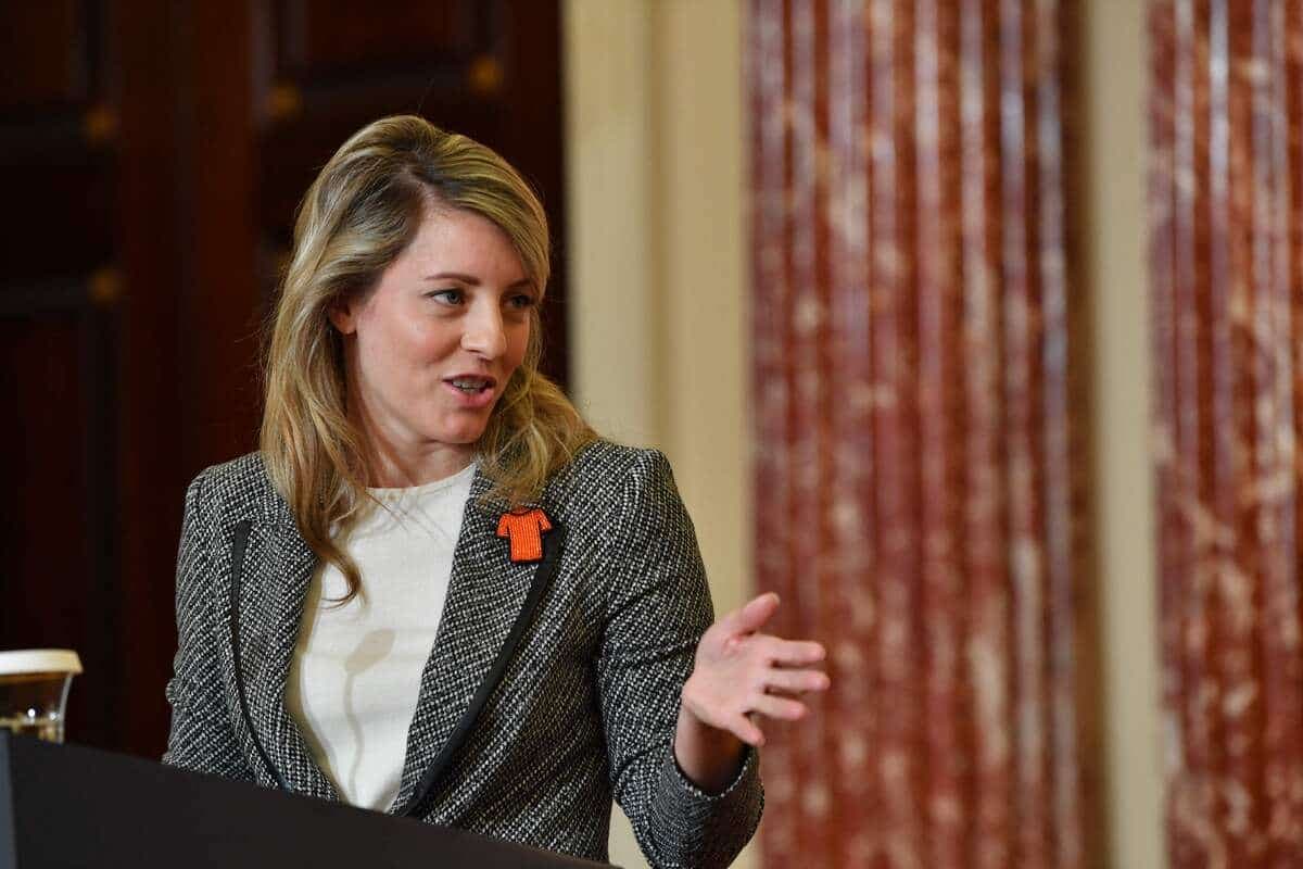 La ministre canadienne des Affaires étrangères, Mélanie Joly