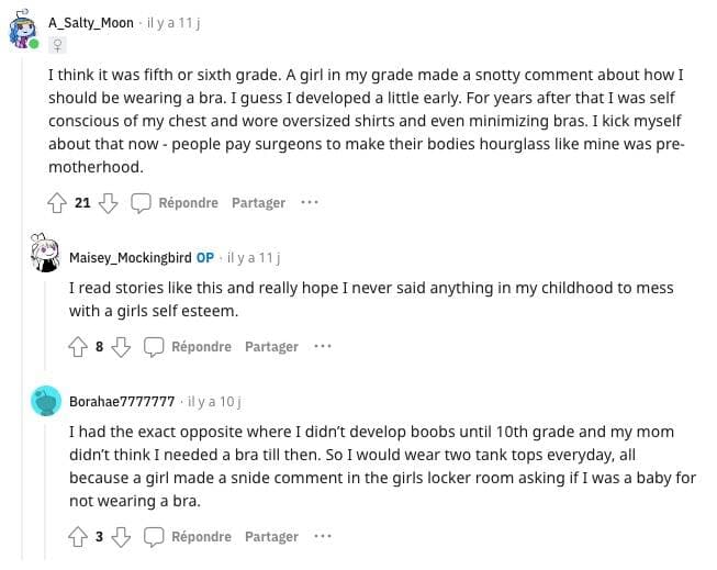 Capture d'écran Reddit