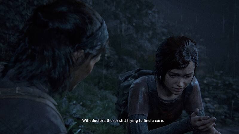 Joel et Tess doivent livrer Ellie aux Fireflies afin qu'ils puissent faire un vaccin