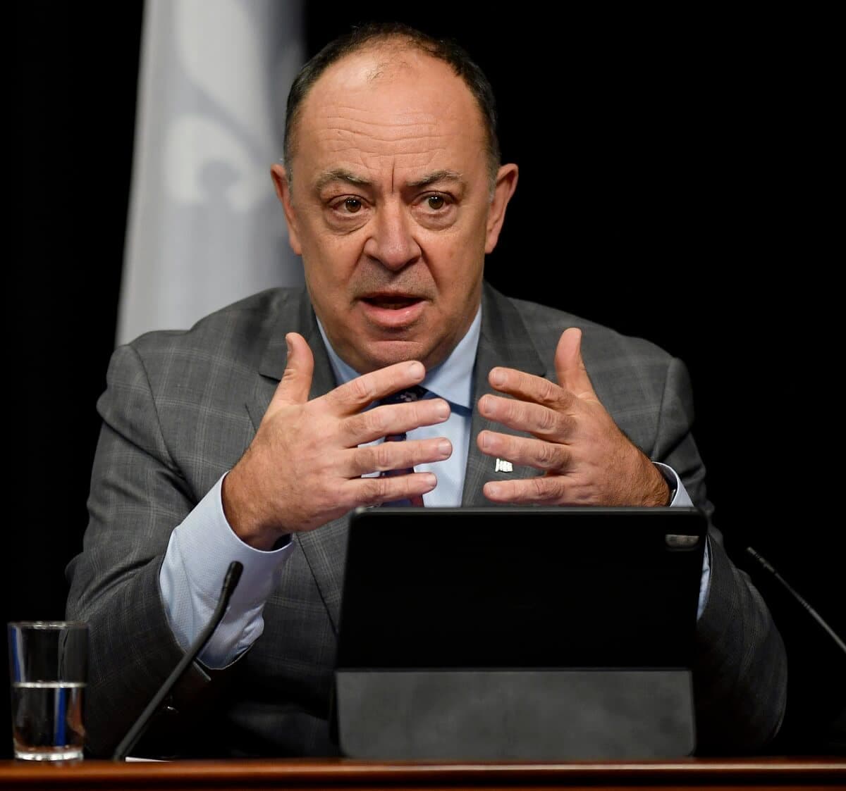 Le ministre de la Santé Christian Dubé