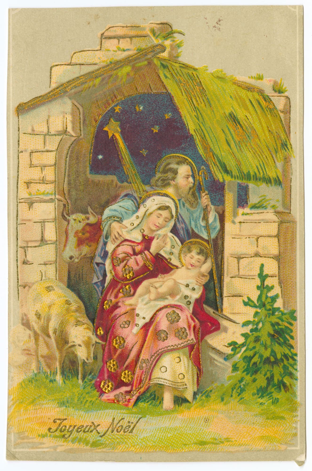 Carte postale de Noël, non datée.