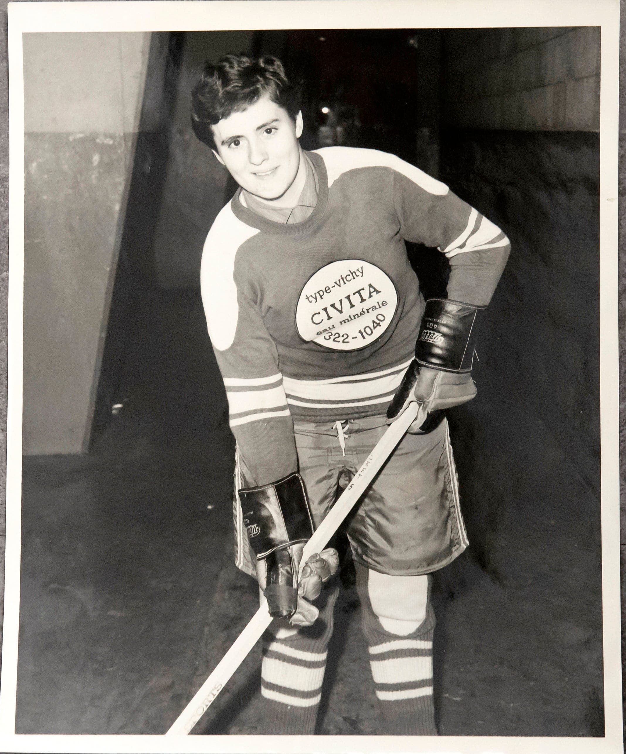 Ginette Hatin a évolué dans une ligue féminine au Centre Paul-Sauvé de Montréal en 1967-1968. Elle avait environ 23 ans.