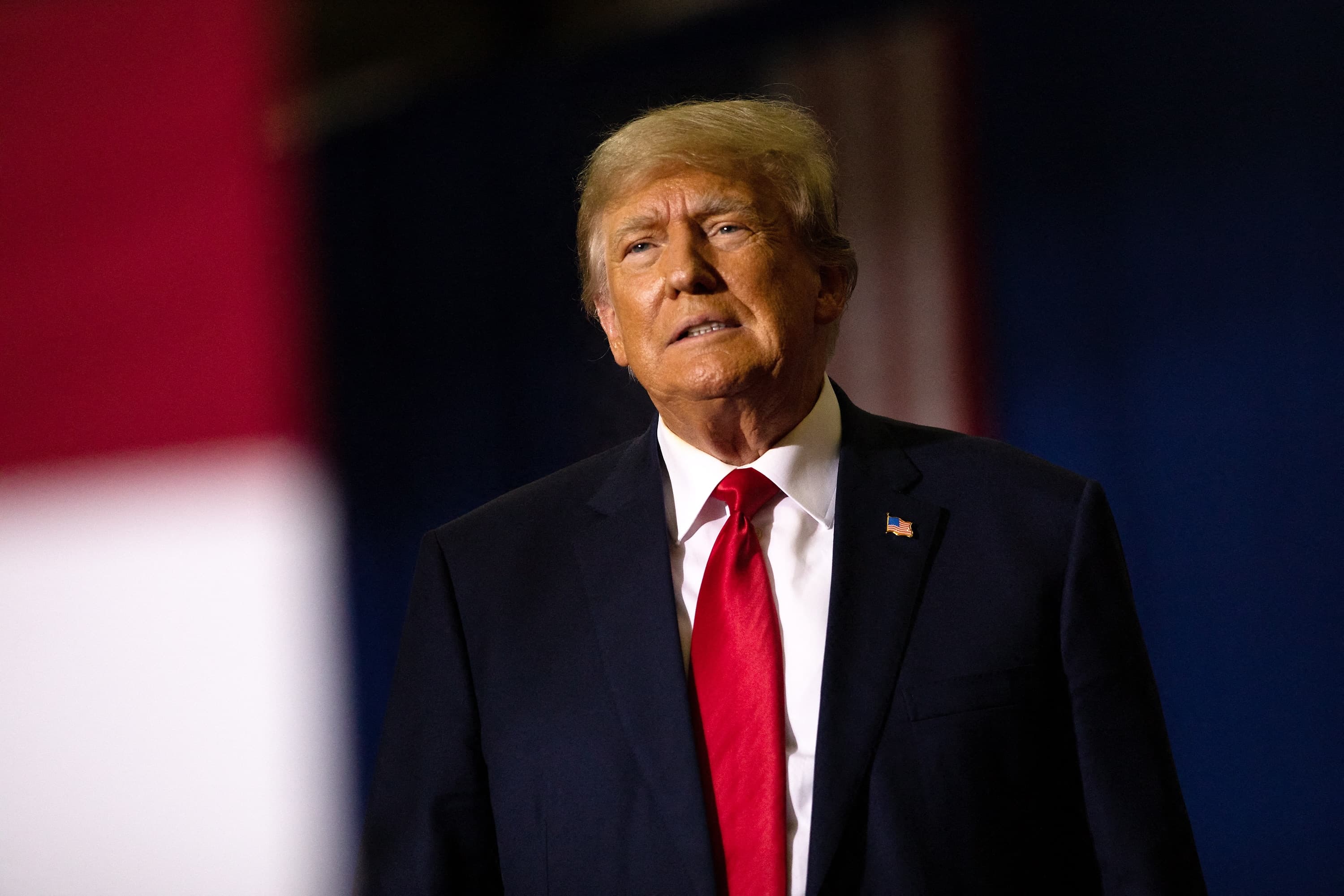 L’ancien président Donald Trump lors d’un discours dans l’État du Michigan le 1er octobre dernier.