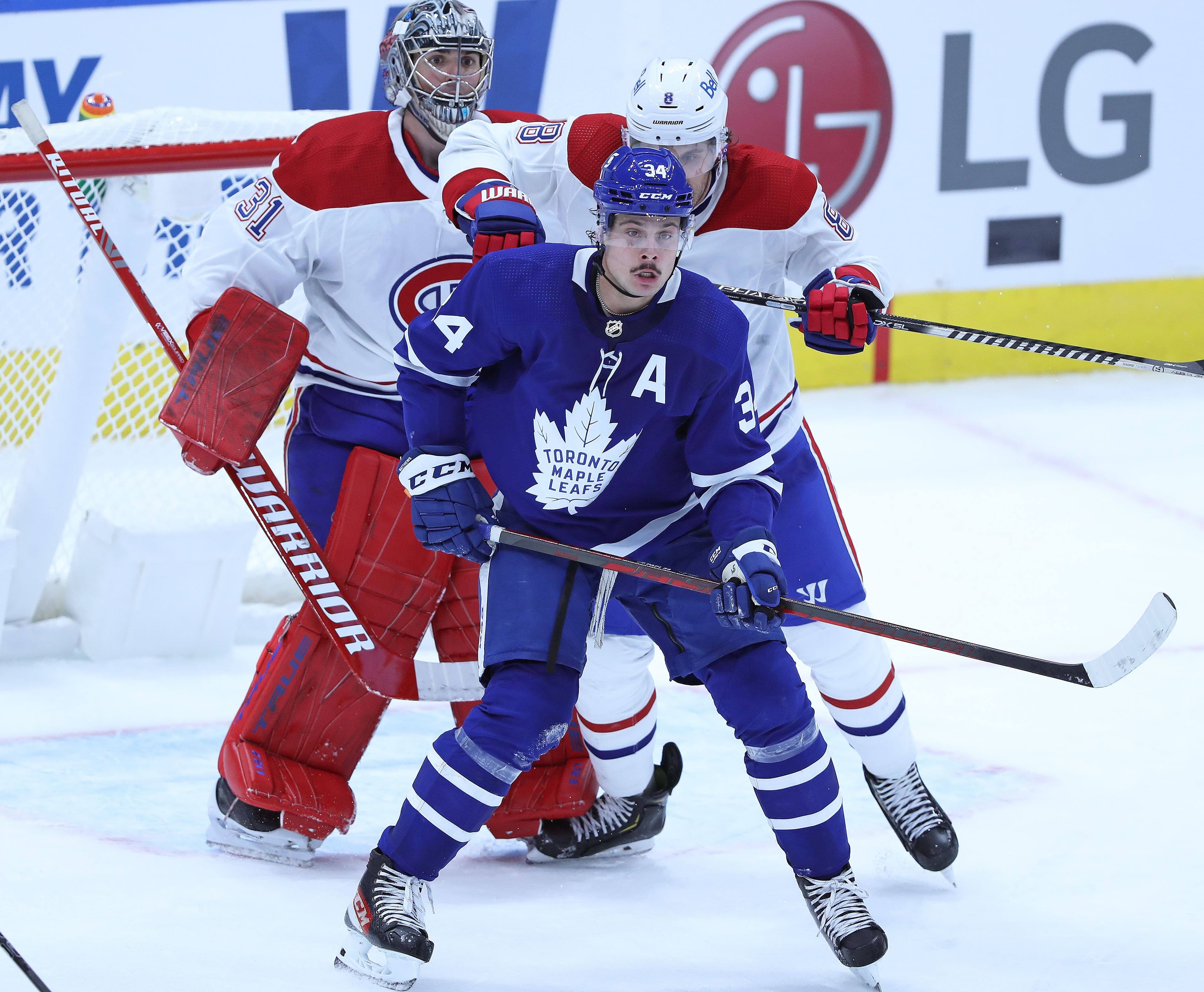 Le centre des Maple Leafs Auston Matthews sera un élément clé pour Toronto dans la série face au Canadien.