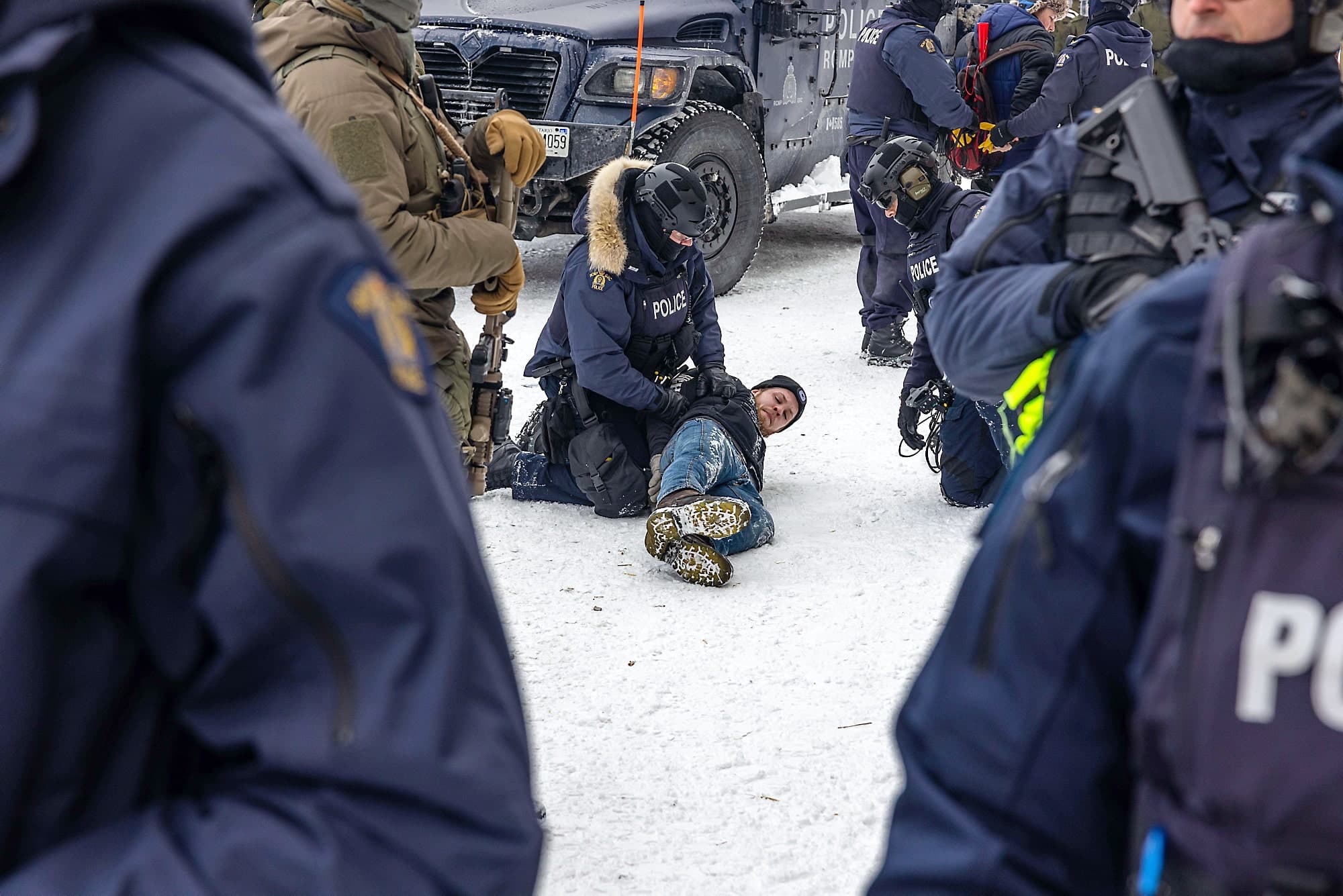 Les autorités ont procédé à 170 arrestations en marge du convoi de la liberté, selon le dernier bilan.