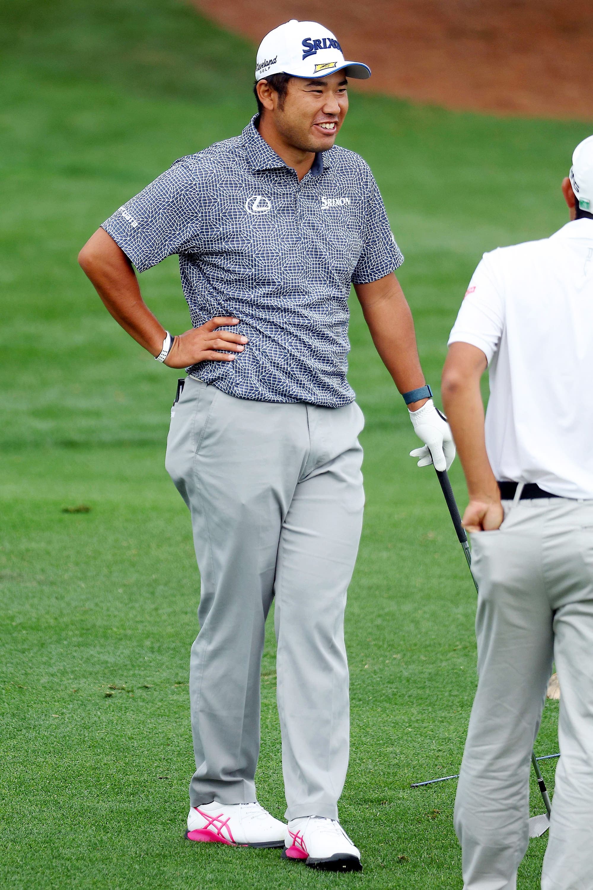 La Japonais Hideki Matsuyama a pris une petite pause durant sa ronde d’entraînement, mardi.