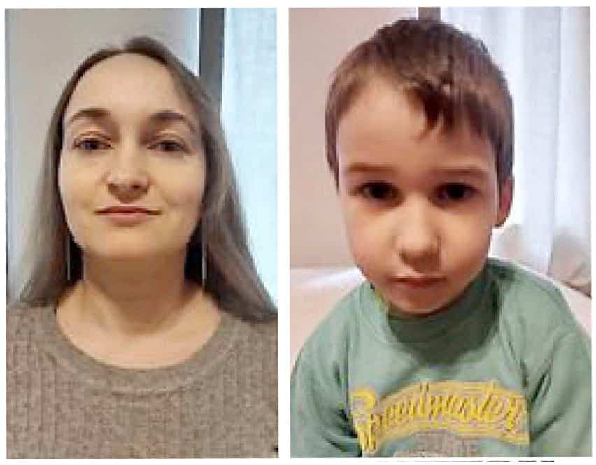 Ils seront accompagnés de Olha, amie de Yustina, et de son fils Danylo.